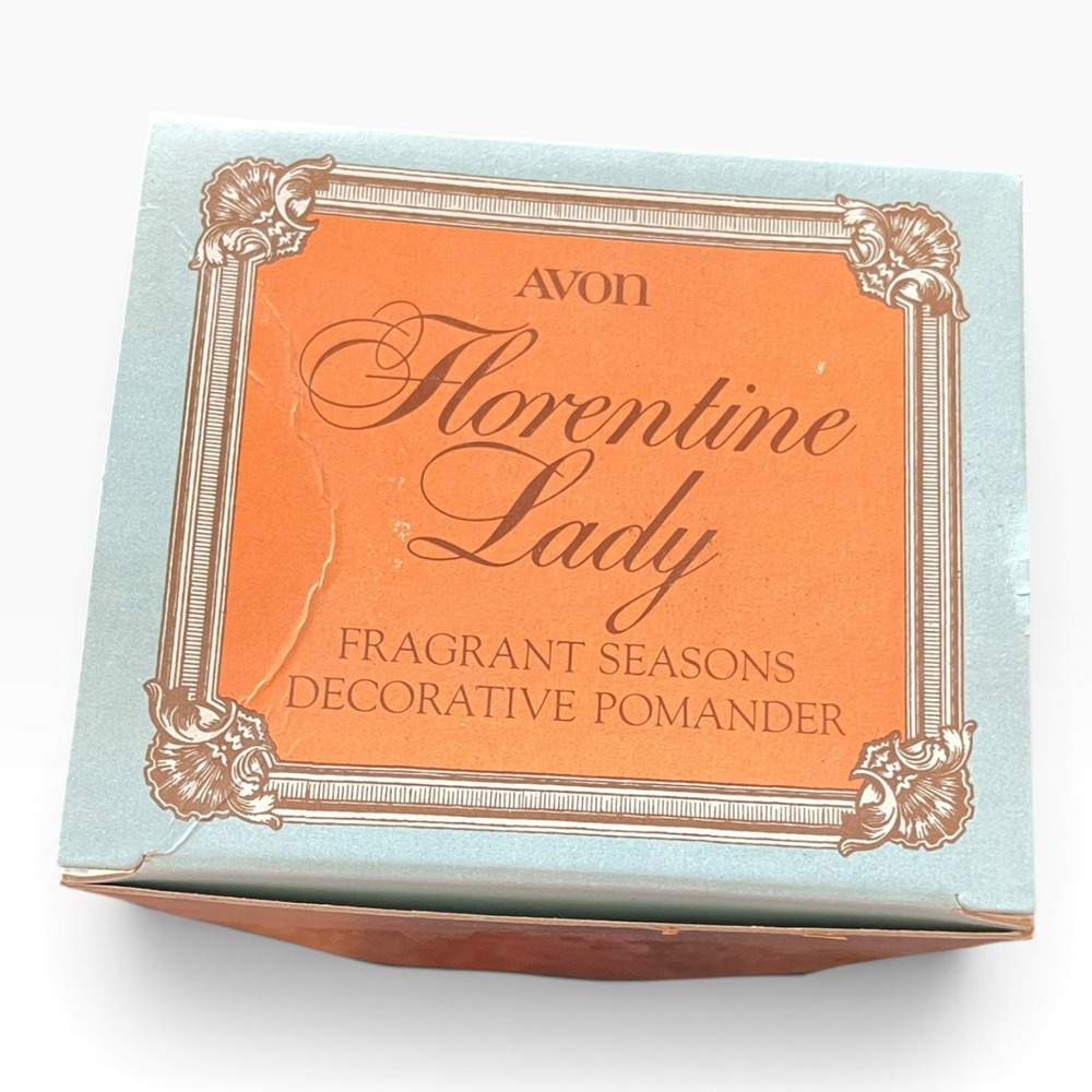 Vtg Avon Florentine Lady Fragrant Seasons Decorative Pomander Figurine New